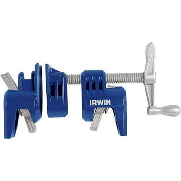 IRWIN 225134 Metal Blue Double Rolled Thread Deep Throat C-Clamp 3 x 4-1/2 in.